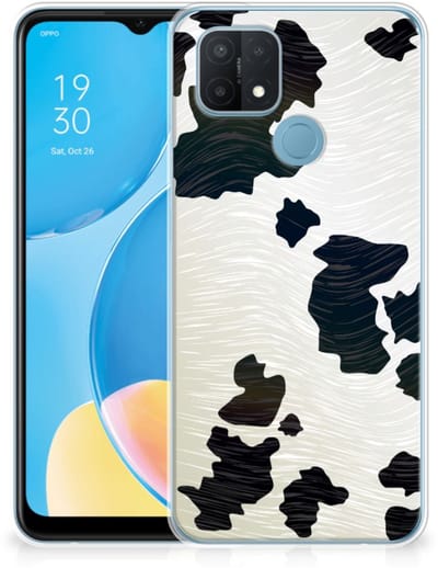 OPPO A15 TPU Hoesje Koeienvlekken