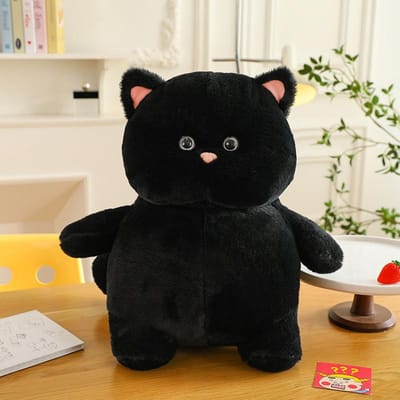Nouveau Miaou Tricolore Sa Sœur Jouets en Peluche de Dessin Animé Doux et Mignon Fille Poupée Mignonne Guérisseuse Chat Eight inches