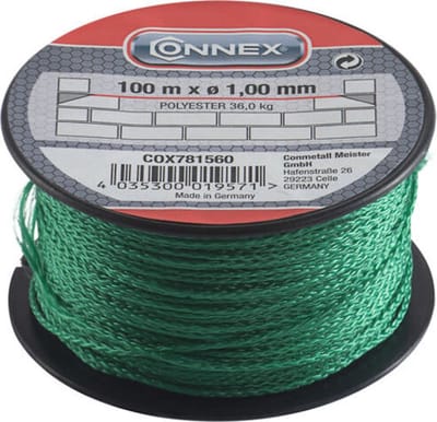 Paslijn voor Tegels 100 m x 1 mm Groen Polyester