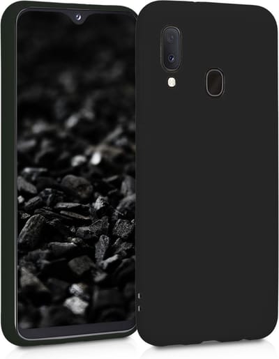 kwmobile telefoonhoesje geschikt voor Samsung Galaxy A20e - Hoesje voor smartphone - Back cover in mat zwart