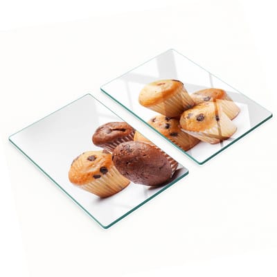 Multifunctionele decoratieve muffinplaten van gehard staal voor in de keuken, 2x40x52 cm