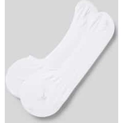 FALKE Step Medium Cut onzichtbar eenkleurig katoen footies heren wit - maat 39-40