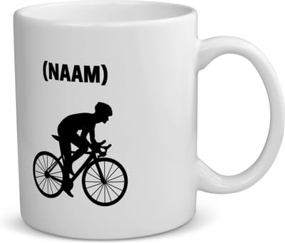 Akyol - wielrenner met je eigen naam koffiemok - theemok - Wielrennen - sport liefhebbers - mensen die houden van wielrennen - verjaardagscadeau - verjaardag - cadeau - kado - geschenk - gift - 350 ML inhoud