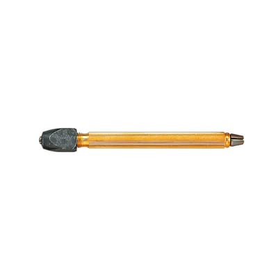 Penklem – voor het spannen van fijn gereedschap – met 2 stalen spantangen en messing greep – klembereik: Ø 0,1 - 3 mm