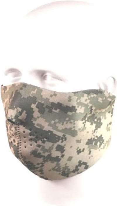 101 INC - Biker mask half face camo (kleur: ACU / maat: NVT)