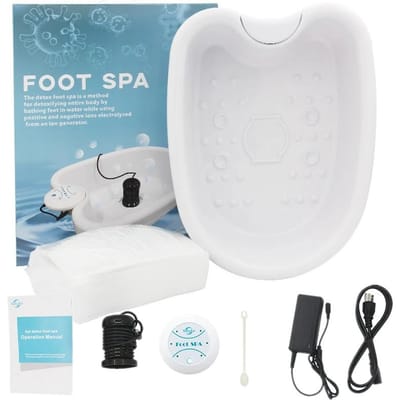 Voet Detox Apparaat Ionisch met Bekken Voeten Spa Machine Voetmassager Bad Ionische Reiniging Anti Stress Aqua Voetenbad Spa Massage Gereedschap AU