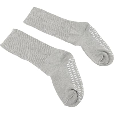Superwijde sokken voor dikke voeten met antislipzolen Losse pasvorm Niet knellend Hoge stretch sokken voor mannen L XL white