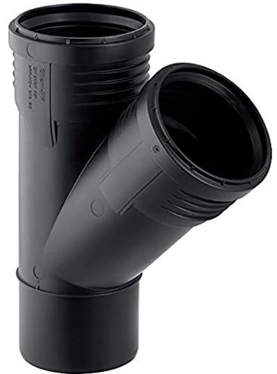 Silent afvoersysteem DN 50-50-45° met moffen - Geluidsisolerend en duurzaam