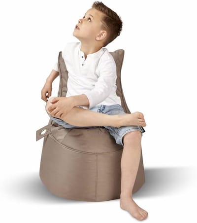Zitzak - Beanbag comfort - Ontspannen zitten - Zachte vulling - 55x55x63cm - Taupe