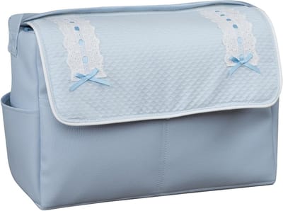 Baby luiertas - Kinderwagen tas - Alles organiseren - Handgemaakt in Spanje - 39 x 28 x 17 cm - Hemelsblauw