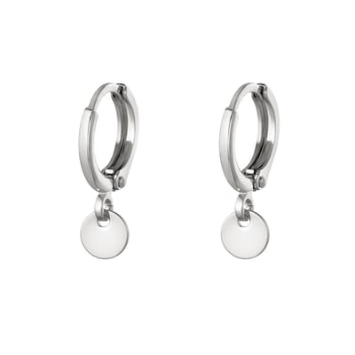 Oorbellen plain coin - yehwang - oorbellen hanger - munt