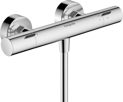 Hansgrohe Ecostat fine Douchekraan - thermostatisch - zonder omstel HOH=15cm - thermostaat - hoogglans chroom (wit)