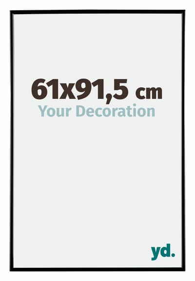 Your Decoration - Fotolijst 61x91,5 cm - Kunststof - Zwart Hoogglans - Evry