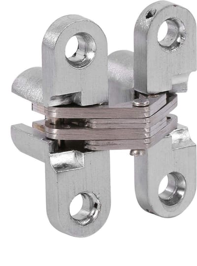Dailygoods- Verborgen Scharnier 180 Graden - Zinklegering - Scharnieren voor Kast - Vouwdeur - Geluidsloos - Duurzaam Materiaal - Deurscharnier