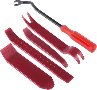 Panel Verwijderaar - Trim Gereedschap - Auto Reparatie - Schadevrij Gebruik - 5 Delige Set - Rood