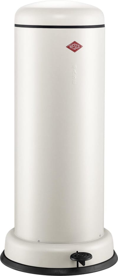 WESCO Big Baseboy Prullenbak met Soft Close | 30 Liter | Metaal - Mat zand | Pedaalemmer