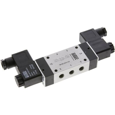 5/3 G1/8'' Middendruk Magneetventiel 230V AC 3-8bar/42-112psi Airtec