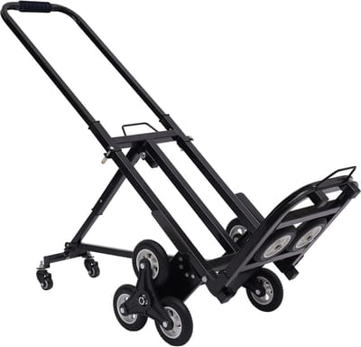 Opvouwbare Trappen Steekwagen met 10 Wielen voor Zware Lasten tot 150 kg