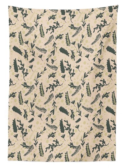 ABAKUHAUS Bloemen Tafelkleed – 140x170 cm – Satijn, Wasbaar