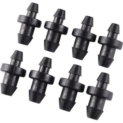 3mm 4mm Stekelige Slangafsluiter Waterdichte Kunststof Connector Leidingfittingen 50 Stuks Afsluitgereedschap black
