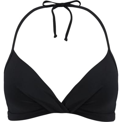 Barts - Maat 38 - Solid Halter Zwart Dames Bikinitopje