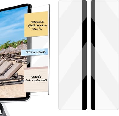 Multifunctionele Memo Borden voor Monitoren - Ultra-Dunne Schermpanelen voor Thuiswerk, Bureau en Computeraccessoires - 2 Stuks voor Links en Rechts