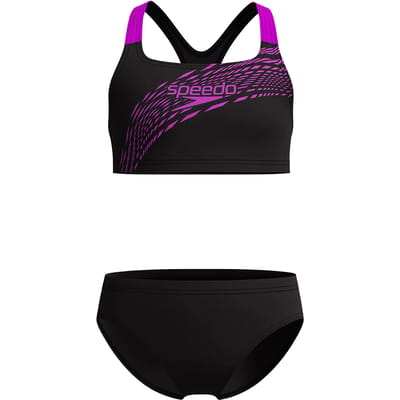 2-delig zwempak voor meisjes Speedo Medley Logo Racerback