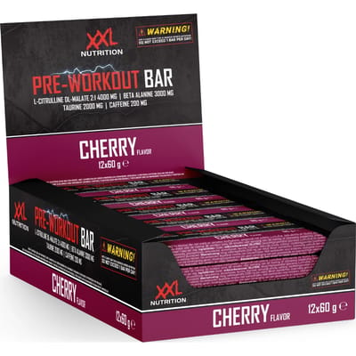 XXL Nutrition Pre-Workout Bar Cherry 12 Pack