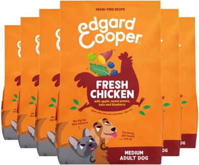 Edgard & Cooper Hondenvoer Droog Kip Medium - 6 x 1 kg - Voordeelverpakking