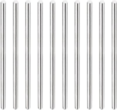 Dailygoods- Ronde Staaf Roestvrij Staal 304 - 2 mm x 50 mm - 20 Stuks - Ambachtelijk Model - Vliegtuigmodel/Scheepsmodel - Hoge Hardheid - Stalen Staaf