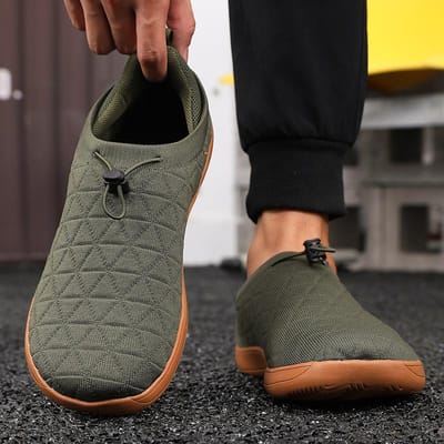 Heren Barefoot Instapschoenen Antislip Wandelschoenen Zomer Lichtgewicht Ademend Mesh Casual Wandelsneakers Betaalbare Prijs 40 groen
