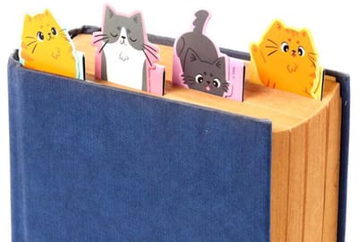 Magnetische Boekenleggers Set - Beans & Co Cats - 8x3x0,8cm