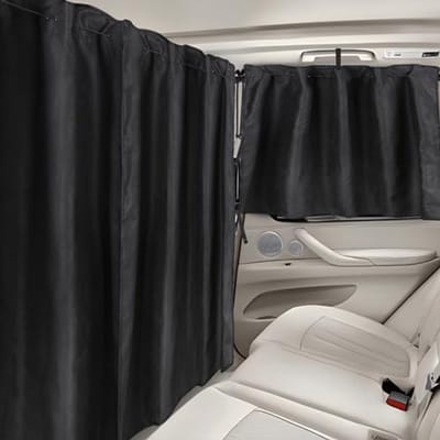 Auto Privacy Gordijnen Set van 3 – Verduistering en Zonwering voor Achterruit – Ideaal voor Reizen en Kamperen