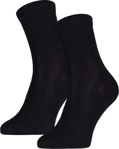 Katoenen kindersokken effen – Black – 19-22