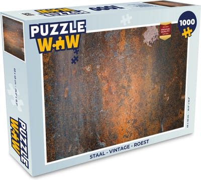 Puzzel Roest print - Vintage - Industrieel - Legpuzzel - Puzzel 1000 stukjes volwassenen