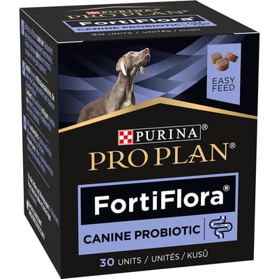 60g (2 x 30 stuks) Purina Pro Plan Fortiflora Canine Probiotic Chew Cubes Aanvullend voer voor honden