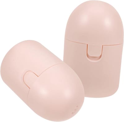Menstruatiecup Opbergdoos - Bekerhouder - Hygiënisch Opbergen - Stevige Textuur - 2 Stuks - Roze