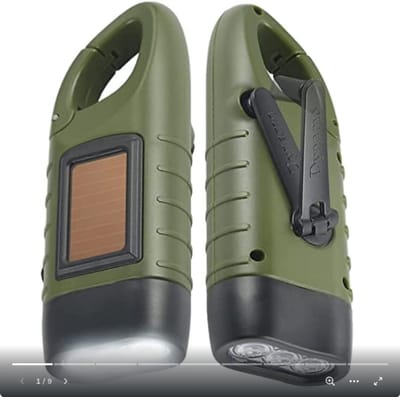 SCH® Zaklamp opwindbaar - Zaklamp - Zaklampen - Groente - 3cm x 12cm x 5cm