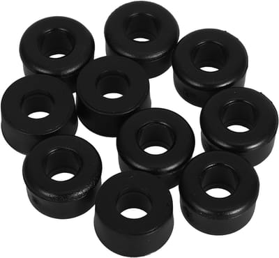 Rolschaats Schokdempers - Skate Bussen - Soepeler Rijden - Duurzame PVC Constructie - 20 Stuks - Zwart