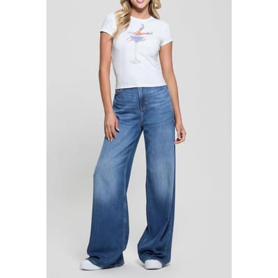 GUESS Ss Tini Boots R5 Tee Pure White Taglia: XS | Maglie Sportivi Outlet | Donna | Bianco
