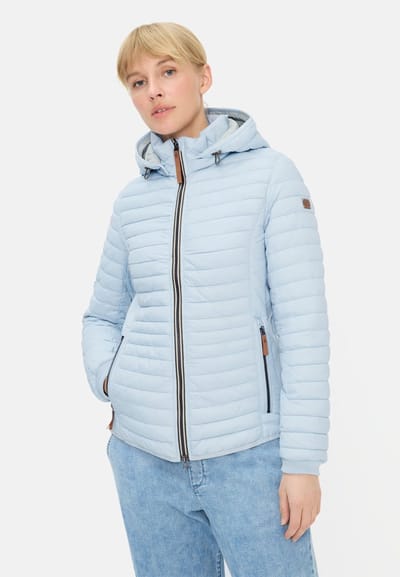 camel active Lichtgewicht gewatteerde jas gemaakt van gerecycled polyamide - Maat womenswear-36 - Lichtblauw