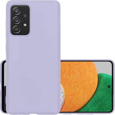 Hoesje - Geschikt voor Samsung Galaxy A52s 5G - Sterk & Shockproof - Hoes Cover - Siliconen Case - Lila