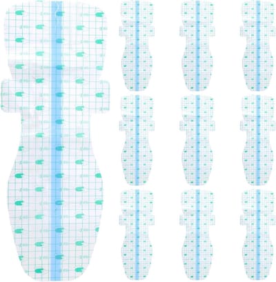 Waterdichte Zwempads - Beschermende Pleisters - Zorgeloos Zwemmen - Huidvriendelijk Materiaal - 10 Stuks - Wit Groen Blauw