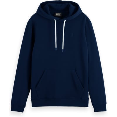 Scotch & Soda Logo Hoodie Night Maat: M | Hoodies Outlet | Heren | Blauw