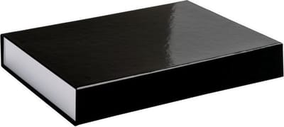 Geschenkdoos opbergdoos ZWART/WIT, 22x16,5x3cm (10 stuks)