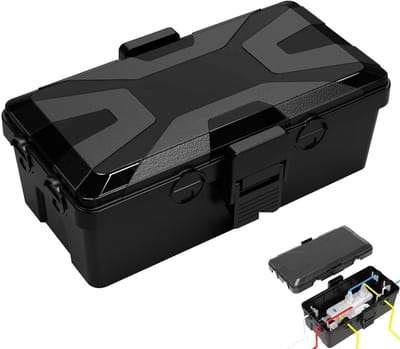 Famanu – Kabelbox - zwart - outdoor - waterdicht - waterdichte stekkerbox - elektrische box voor buiten - elektrische box tuin - buiten - weerbestendige aansluitkasten - stekkerbescherming - stroomkast - beschermt
