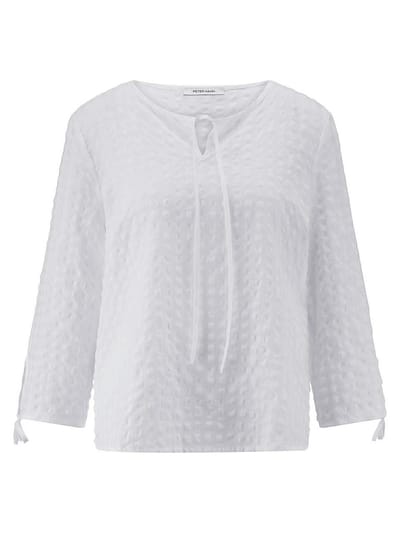 Blouse Van Peter Hahn wit