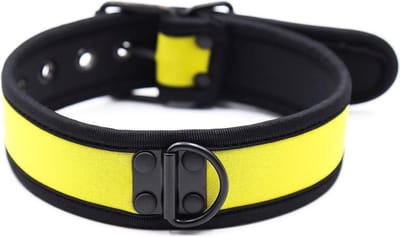 Banoch - Lindo Collar Amorillo Neoprene - halsband geel neopreen - puppy play