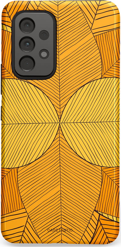 Casetastic Hoesje Geschikt voor Samsung A53 - Stijlvolle Beschermende Duo-layer Case - Rasterblad