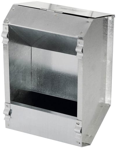 Voederautomaat Konijn - Voerbak Dieren - Dieren Voeden - Stofvrije Voering - 2.2 Liter - Zilver